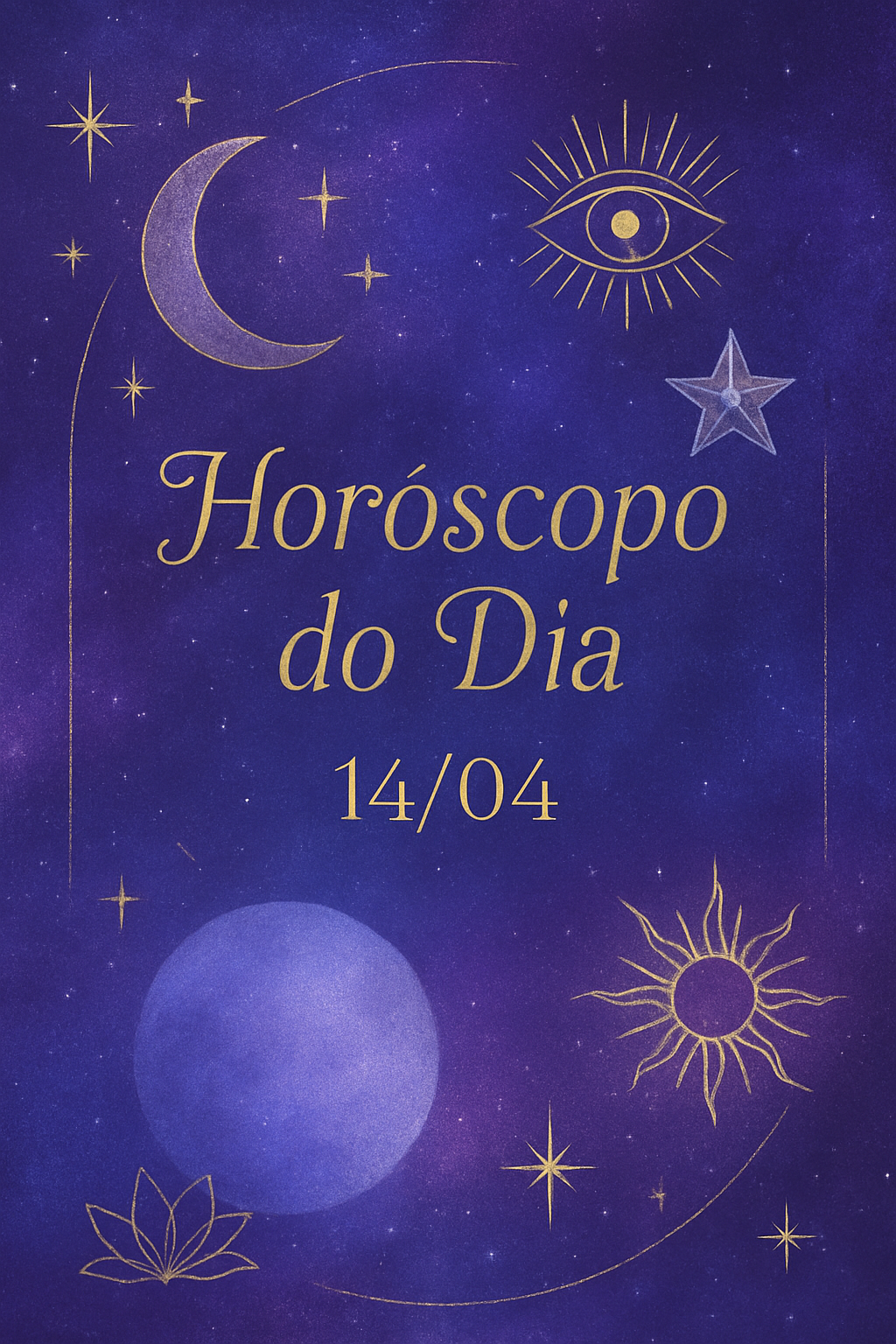 Imagem mística Horóscopo do Dia 14/04