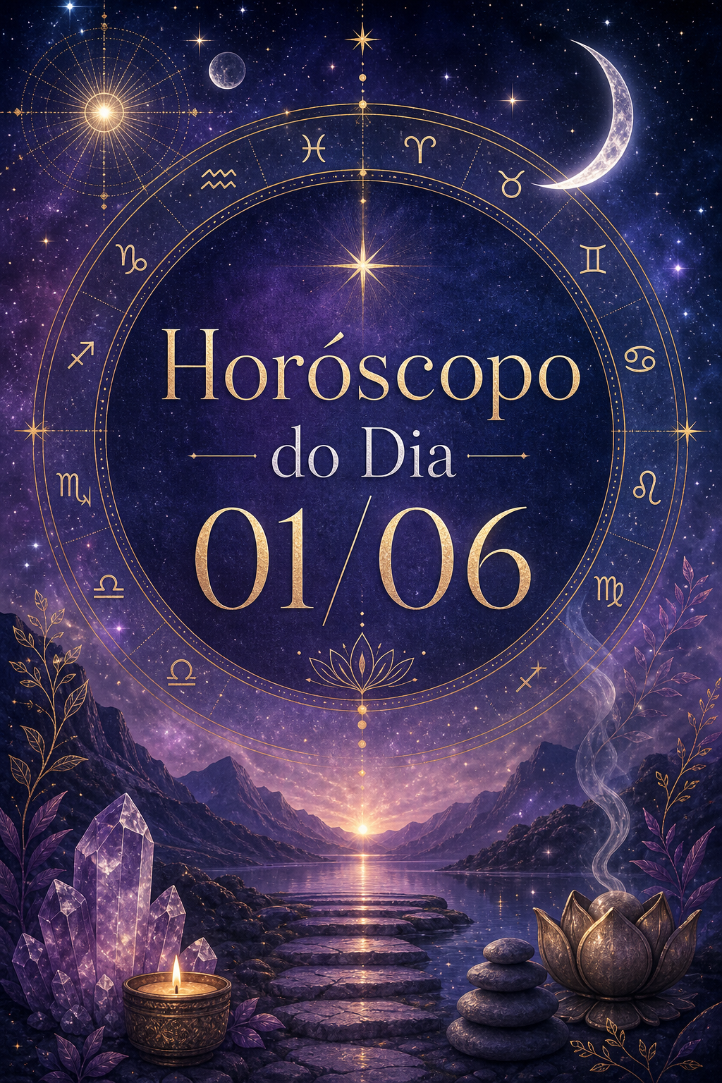 Horóscopo Zen: Conexões Cósmicas e Serenidade para 01/06 2 Horóscopo do Dia 01/06 - Estética Mística