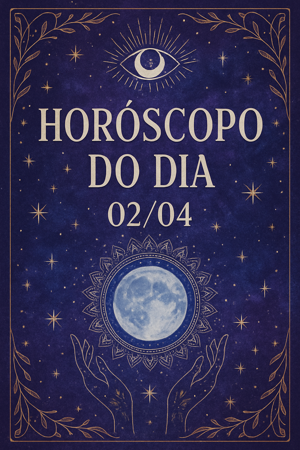 Imagem mística de horóscopo do dia 02/04